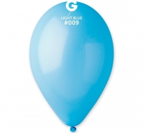 Балон светло син, диаметър 26 см, 10 бр. в пакет Gemar G90 #009 /Uk/