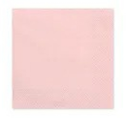 Парти салфетки светло /бебешко/розови, 20 бр в пакет /Pd/