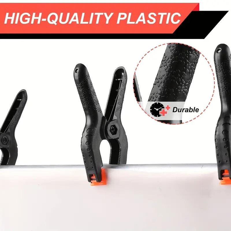 Пластмасова щипка за винил и балони, 9,3см /Tm/