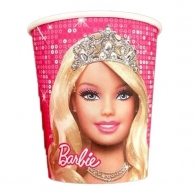 Хартиена чашка 200 мл Барби, 10 бр. в пакет /Pe/