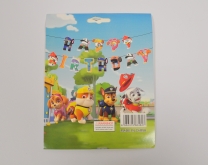 Банер гирлянд Пес Патрул, Happy Birthday, 2,5м. /Gx/