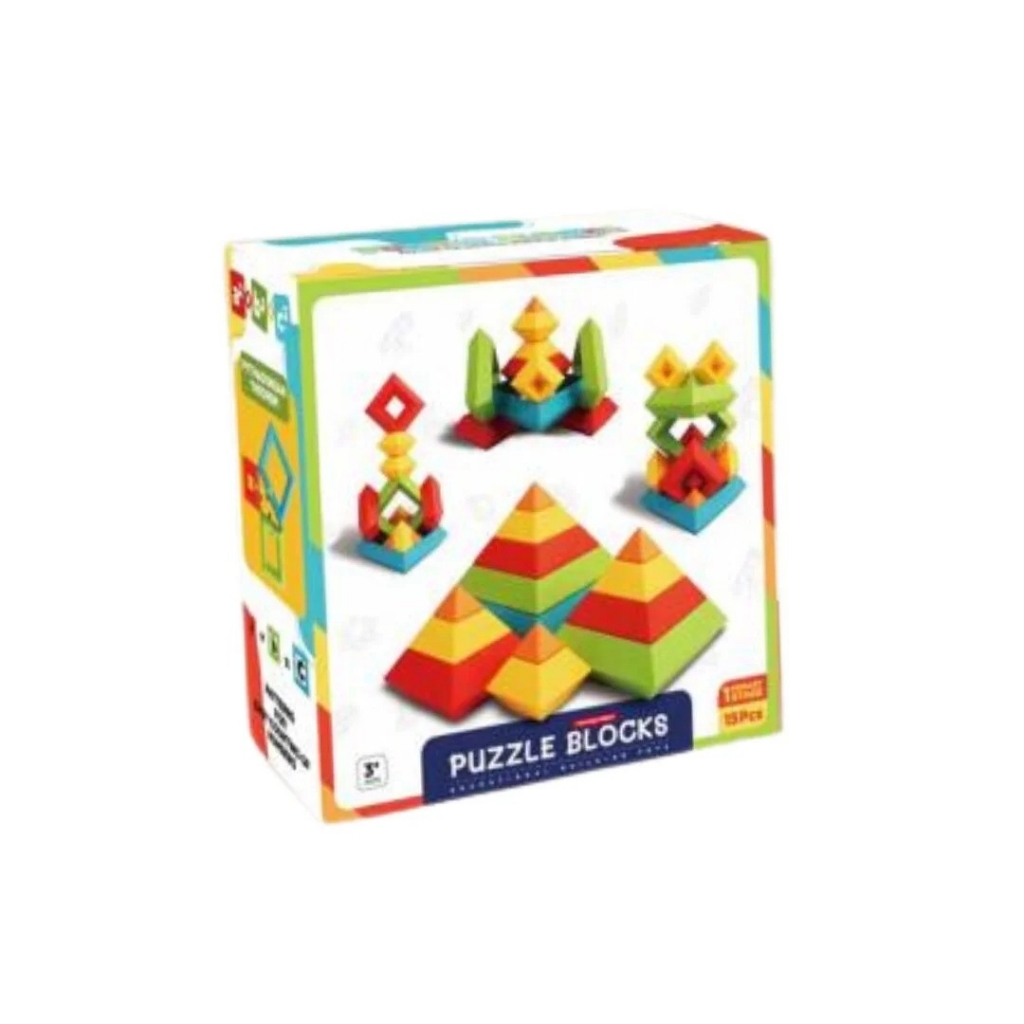 Образователна и креативна игра Пъзел, различни геометрични фигури /Li/