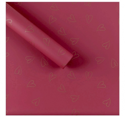 Опаковъчна хартия цвят бордо,