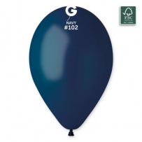 Балон цвят Нави / Navy, диаметър 30 см, 100 бр. в пакет, Gemar G110 #102