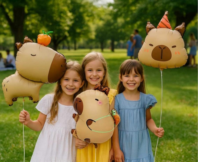 Фолиев балон Капибара/Capybara, 38x44см /Gd/