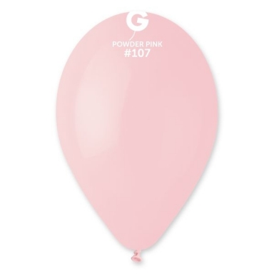 Балон Розова пудра/Powder pink, диаметър 26 см, 10 бр. в пакет Gemar G90 107 /Uk/