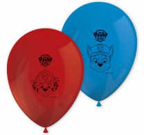 Комплект латексови балони Пес Патрул, 30 см диаметър, 8 бр. в опаковка, микс цветове /Gd/