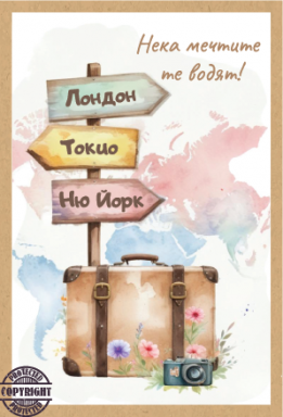 Картичка крафт картон 