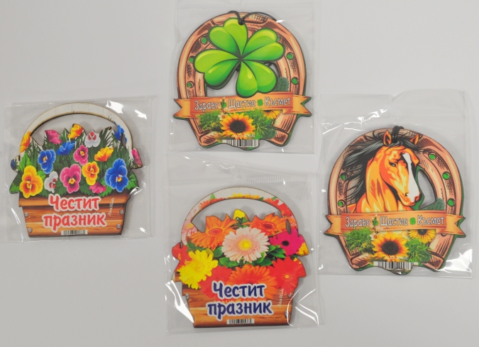 Магнитно послание /дървена плочка/ в различни форми /Gx/