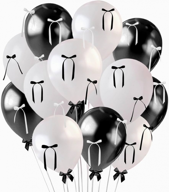 Елегантни сатенени панделки за декорация, цвят бял, 10 бр. 6,3см /Tm/