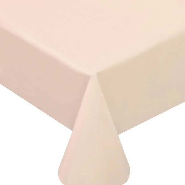 Покривка за еднократна употреба, цвят екрю, шампанско 137х274 см /mb/