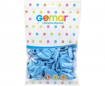 Балон цвят Бебешко син, диаметър 30 см, 100 бр. в пакет, Gemar G110 #072 /Uk/