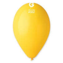 Балон цвят жълт / Yellow, диаметър 26 см, 100 бр. в пакет, Gemar G90 #002