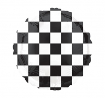 Фолиев балон Racing Team / Спортни коли, кариран флаг, 40 см /Gx/