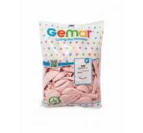 Балон цвят Розова пудра, Powder Pink, диаметър 30 см, 100 бр., Gemar G110 #107 /Uk/