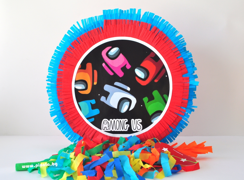 Пинята Амонгъс, две лица 40х40 см