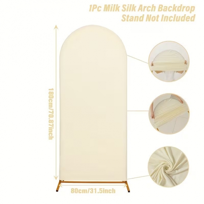 Калъф за стойка за арка, 180 см x 80 см, шампанско /Ivory/ /Pd/