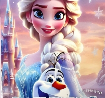 Книжка за оцветяване с включени стикери Елза, Замръзналото кралство /St/