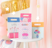 Луксозни подаръчни торбички Happy Birthday 23х18см /Pp/