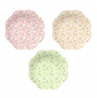 Хартиена чинийка Цветя, 23.0 см, 6 бр. в опаковка /Pp/