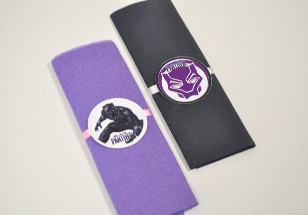 Парти салфетки Черната пантера, 33х33 см, 6 бр. пакет