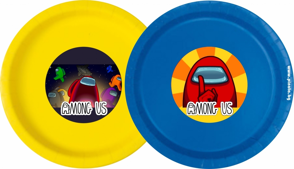 Хартиена парти чинийка Амонгъс, 6 бр. пакет