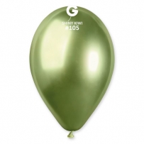 Балон хром, цвят зелен Киви, диаметър 33 см, 50 бр., Gemar GB120 #105 /UK/