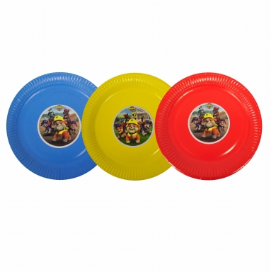 Персонализирана хартиена парти чинийка Бандата на Рабъл, 6бр. пакет